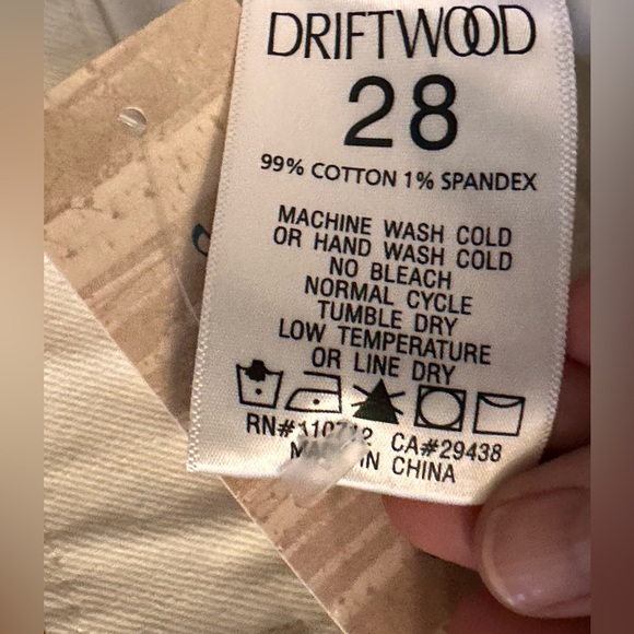 Driftwood Martha Wide-Leg Jeans; NWT - Picture 5 of 7